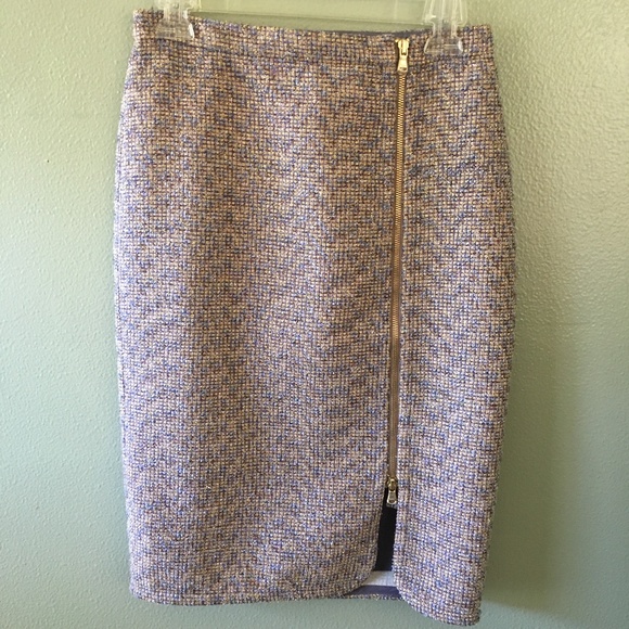 NEW j crew metallic pencil skirt